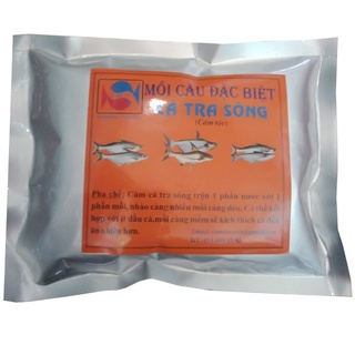 MỒI CÂU ĐẶC BIỆT-Mồi cám câu cá tra sông hồ tự nhiên dịch vụ, mua mồi câu tra cá ngát đơn giản hiệu quả-BỊCH 200G