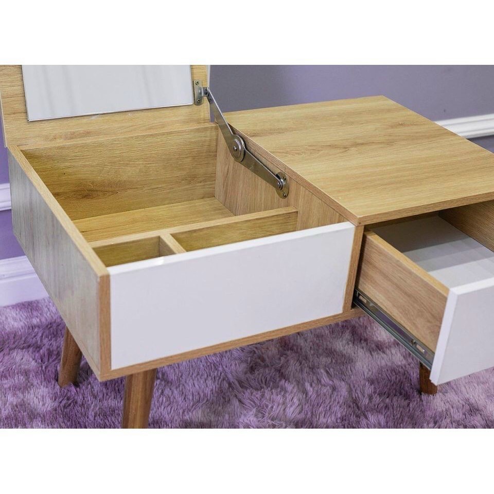Bàn Trang Điểm Mini Nhỏ Gọn Bàn Trang Điểm Ngồi Bệt Có Gương Cao Cấp