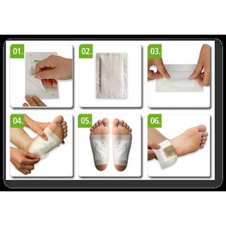 Miếng Dán Giải Độc Massage Bàn Chân Kinoki Nhật Bản (Bộ 10 Miếng)