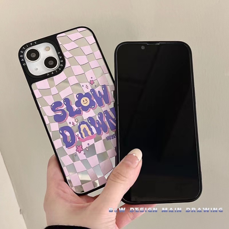 Ốp Điện Thoại Acrylic Chống Sốc Tráng Gương Hình Hoa Cho iPhone 13 12 11 Pro MAX IX XS MAX XR 6 7 8 Plus