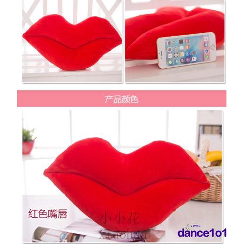 Gối tựa lưng sofa hình đôi môi dễ thương xinh xắn