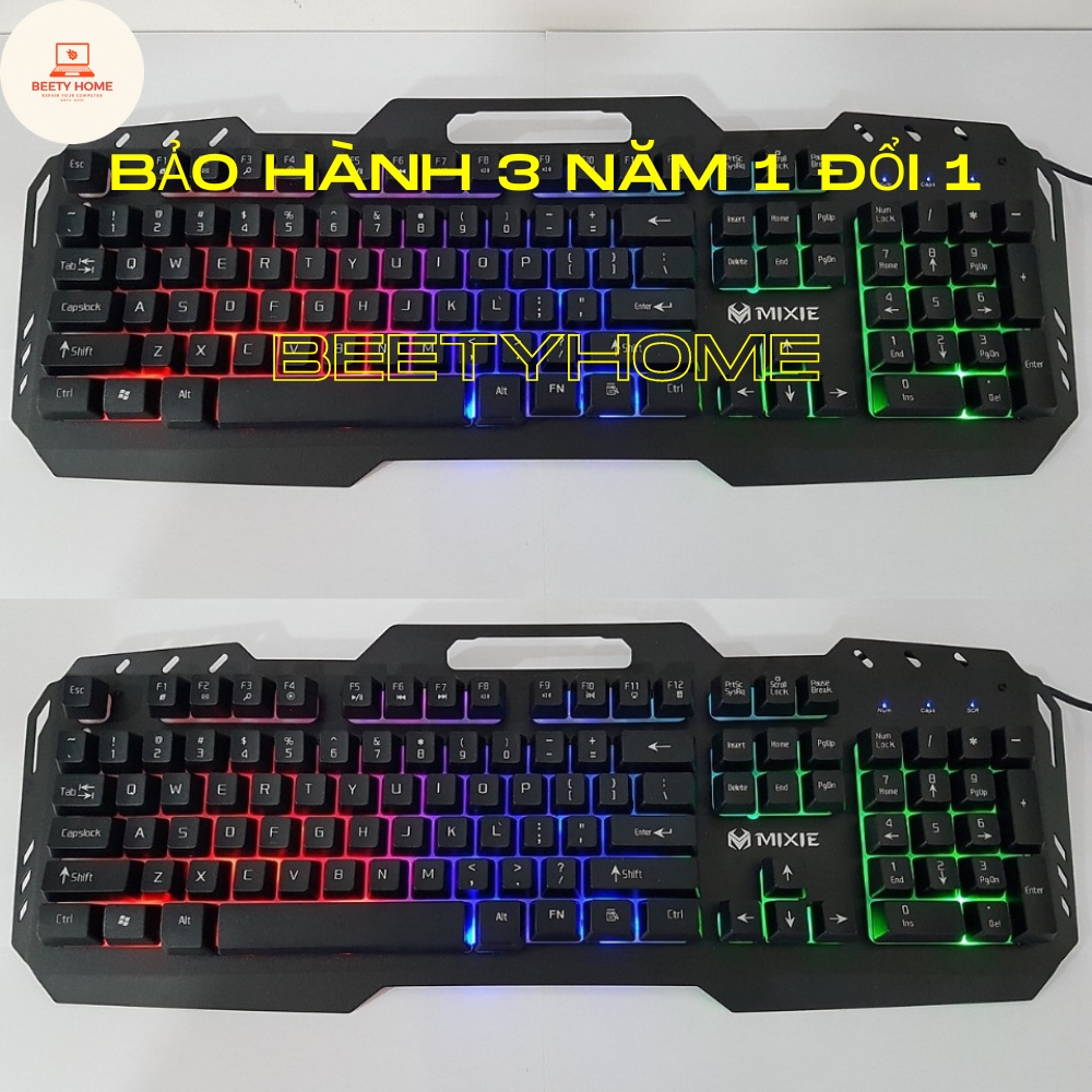 Bàn phím máy tính có dây MIXIE X800 siêu bền chất lượng cao bảo hành chính hãng 3 năm