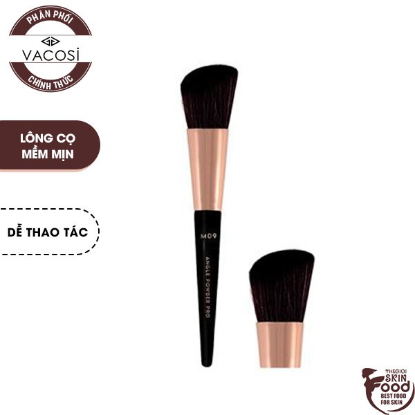 Cọ Phủ Phấn Và Má Hồng Vacosi Angled Powder &amp; Blush Brush M09