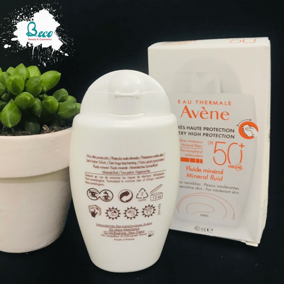 KEM CHỐNG NẮNG VẬT LÝ AVENE SPF50+ CHO DA NHẠY CẢM 40ML