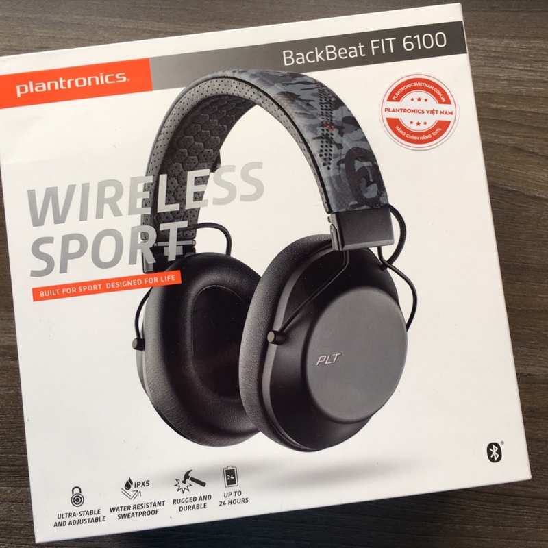 Tai nghe Bluetooth chụp tai thể thao Plantronics BackBeat FIT 6100 - thời lượng pin lên đến 24h (nhiều màu)