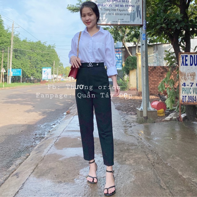 Quần Tây Kiểu MS17 ĐAI CAO- Ảnh chụp thật 100%