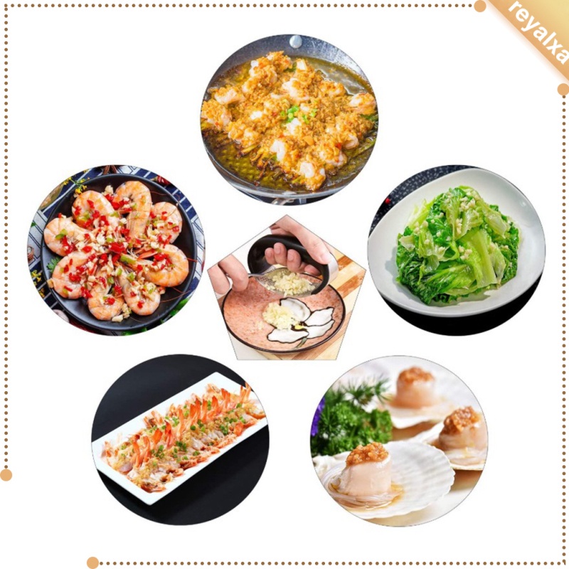 [Reyalxa] Dụng Cụ Nghiền Tỏi Bằng Thép Không Gỉ Dễ Lau Chùi Dễ Sử Dụng