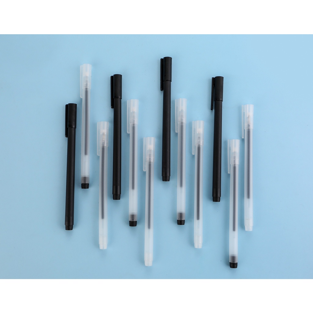 Bút bi bút gel 0.5mm Trong Suốt Ngòi Chất Lượng Cao