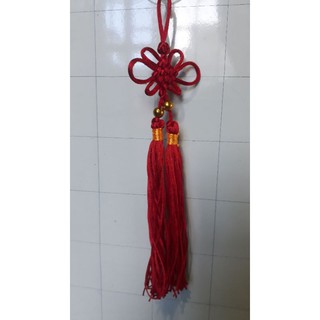 Dây treo ,Hoa đan may mắn ,móc khóc thư pháp