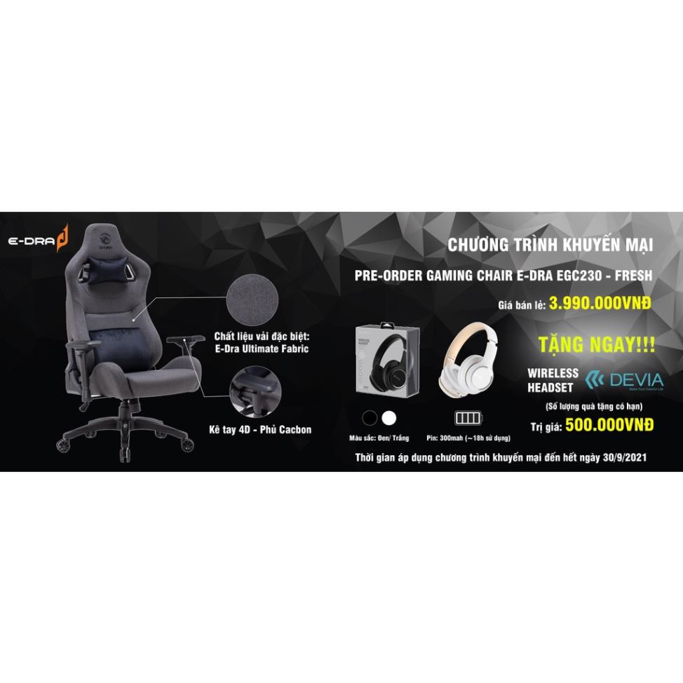 GHẾ GAME EDRA FRESH EGC230Fabric cao cấp