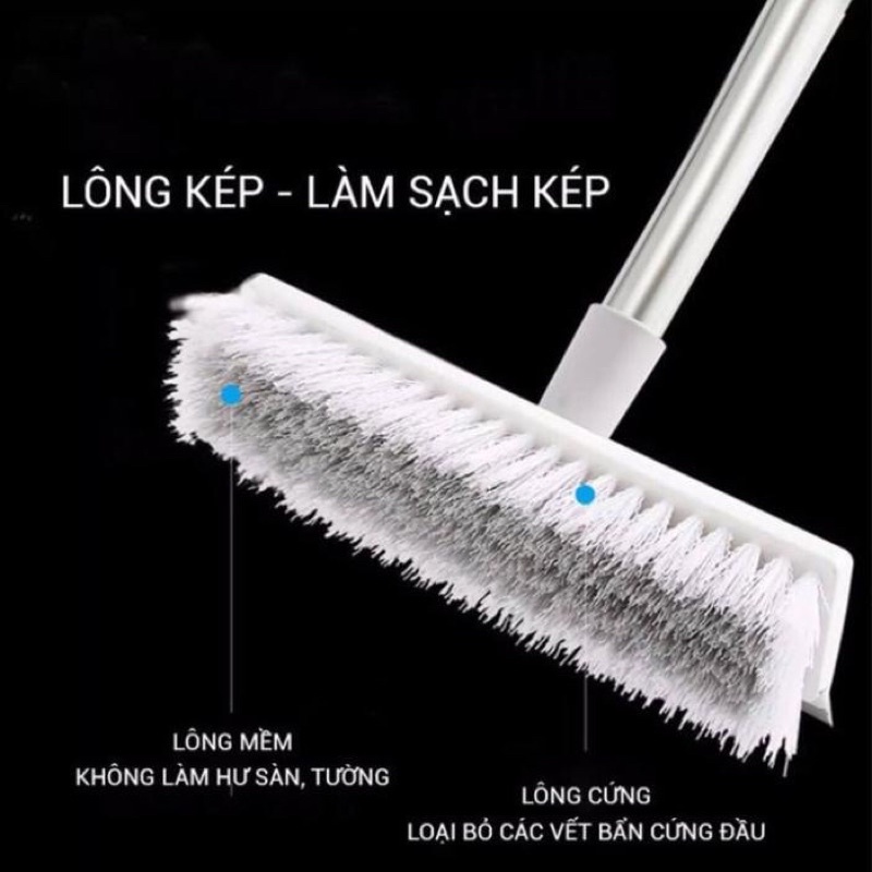 Cây chà sàn nhà vệ sinh 2in1 gạt nước tiện lợi