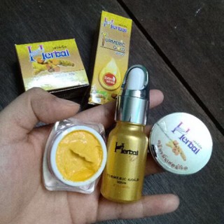 Combo serum + kem nghệ Herbal Thái Lan chuẩn