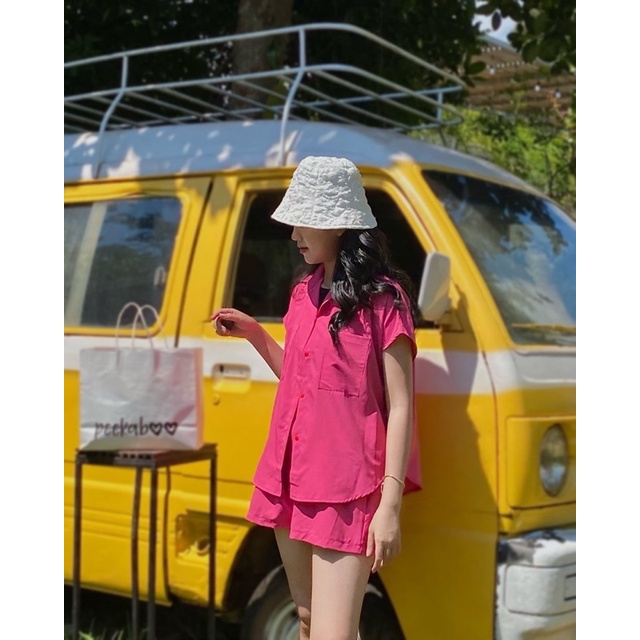 Peekaboo - Set sơ mi màu sắc mùa hè