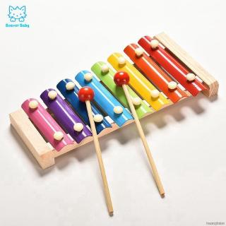 Nhạc cụ đồ chơi bằng gỗ nhiều màu cho bé