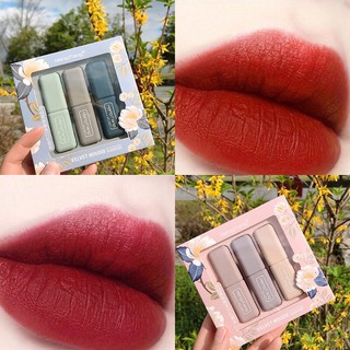 Set 3 Son thỏi Heng fang Tone Đỏ Nội địa trung