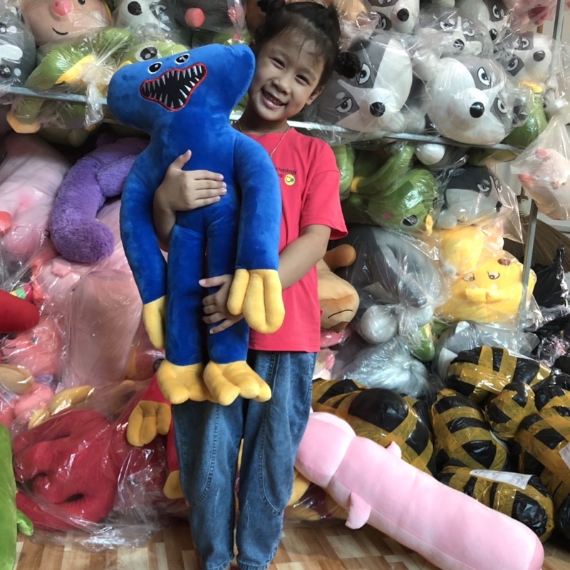 Búp Bê Nhồi Bông Hình Nhân Vật Phim Kinh Dị Hoạt Hình Đáng Yêu, Thú Bông Huggy Wuggy nhân Vật Game Poppy Playtime Cho Bé