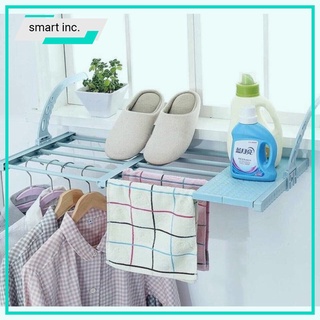 Kệ Phơi Đồ Treo Ban Công Móc Treo Đồ Lan Can Cửa Sổ Phơi Khăn Tháo Xếp Gấp Gọn