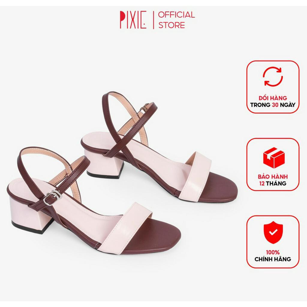 Giày Sandal Cao Gót 3cm Pixie X476