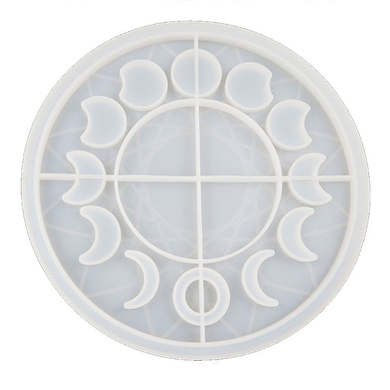 Sa Khuôn Silicone Làm Móc Khóa Resin Hình Bán Nguyệt / Mặt Trăng Kích Thước Lớn