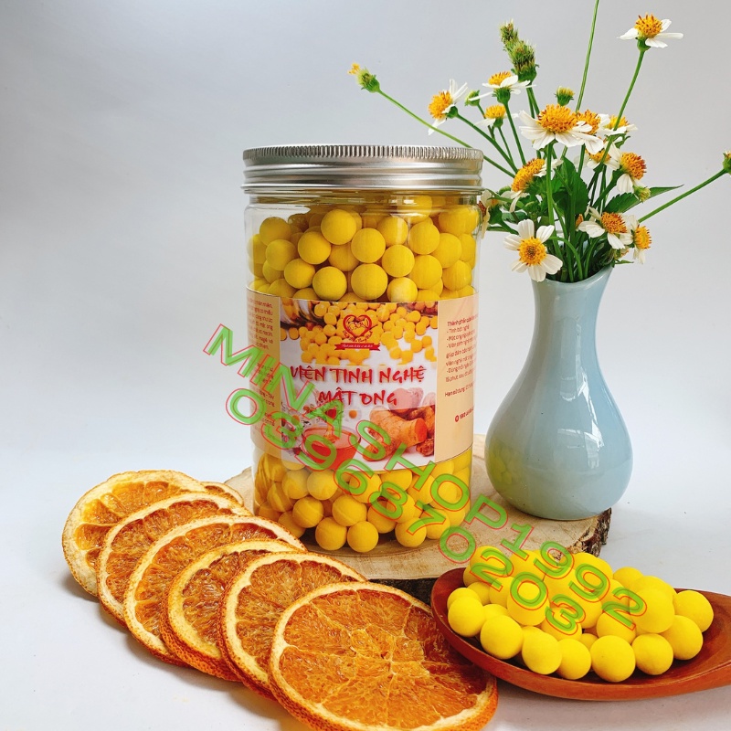 Viên Tinh Bột Nghệ Nguyên Chất - hỗ trợ đẹp da, bao ăn