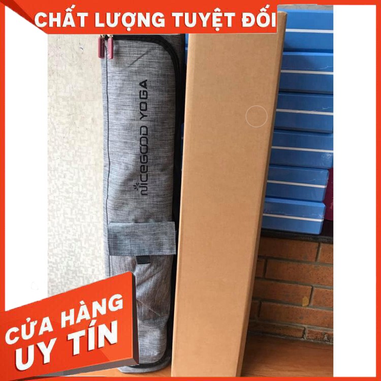 (Tặng túi cao cấp + xịt thảm + Khăn lau) Thảm Yoga Cao Su Nicegood cao cấp Chống Trơn Trượt Cao Cấp Sang -Xịn - Mịn