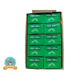 [Ghim giấy văn phòng] Set 2 hộp kẹp giấy C62, QQ