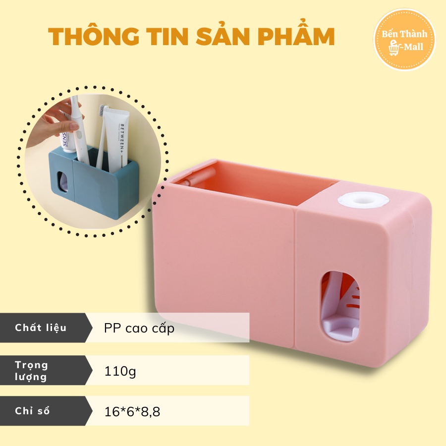 HỘP ĐỰNG KEM ĐÁNH RĂNG, BỘ NHẢ KEM ĐÁNH RĂNG TỰ ĐỘNG, KỆ ĐỂ ĐỒ PHÒNG TẮM TIỆN LỢI