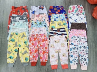 Combo 10 quần chục dài mặc điều hòa cho bé