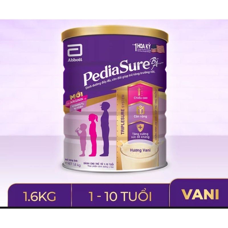 Sữa bột Pediasure BA 1.6kg