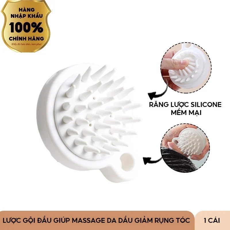 Lược Gội Đầu Giúp Massage Da Dầu Giảm Rụng Tóc RuiXinLi Scalp Massage Brush