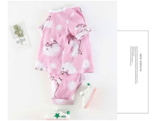 Bộ lửng cotton giấy phong cách Hàn siêu mát cho bé trai/ bé gái