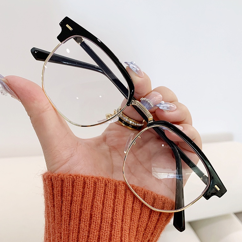 *Ready Stock* Anti Blue Light Blocking Glasses Women's Clear Anti Radiation Filter TR90 Glasses