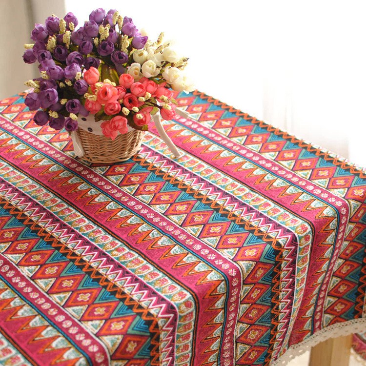 Ethnic style Southeast Asia Yunnan Lijiang net celebrity homestay decoration coffee table dining table cotton