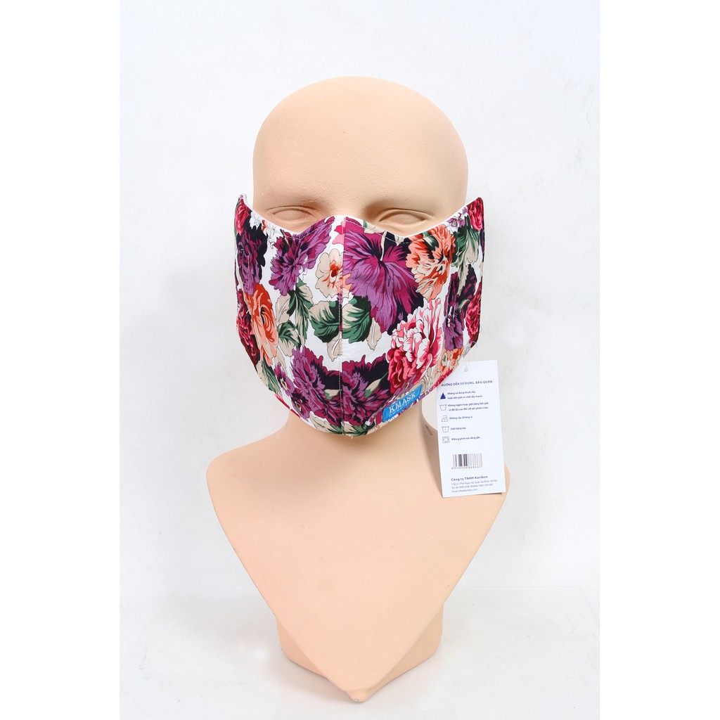 Khẩu trang che tai Karibon Kmask 3 lớp tiêu chuẩn QCVN 01:2017/BTC | BigBuy360 - bigbuy360.vn