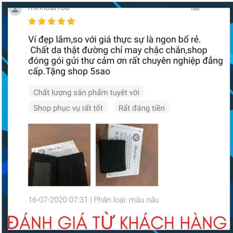 Bóp Na💖𝑭𝑹𝑬𝑬𝑺𝑯𝑰𝑷💖 Ví Da Nam - Hàng Cao Cấp VNXK - Da Thật, Full Box, BH 2 Năm - NDIGA-VD65 Vân Anh Shop