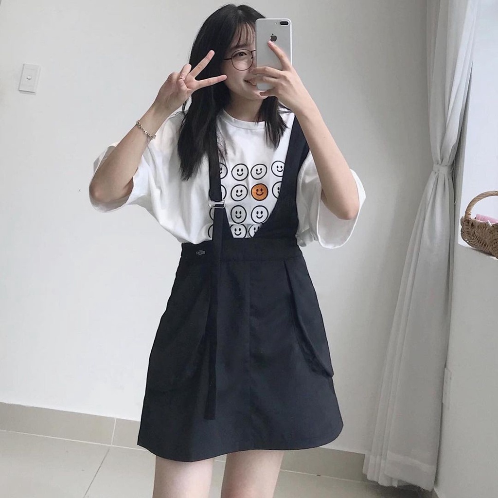 Váy Yếm Nữ JEMCLOSET Đầm Yếm Hở Lưng Dáng Chữ A Chất Liệu Kaki Mịn Thoáng Khí Mát Mẻ Co Giãn Thoải MLA 3347