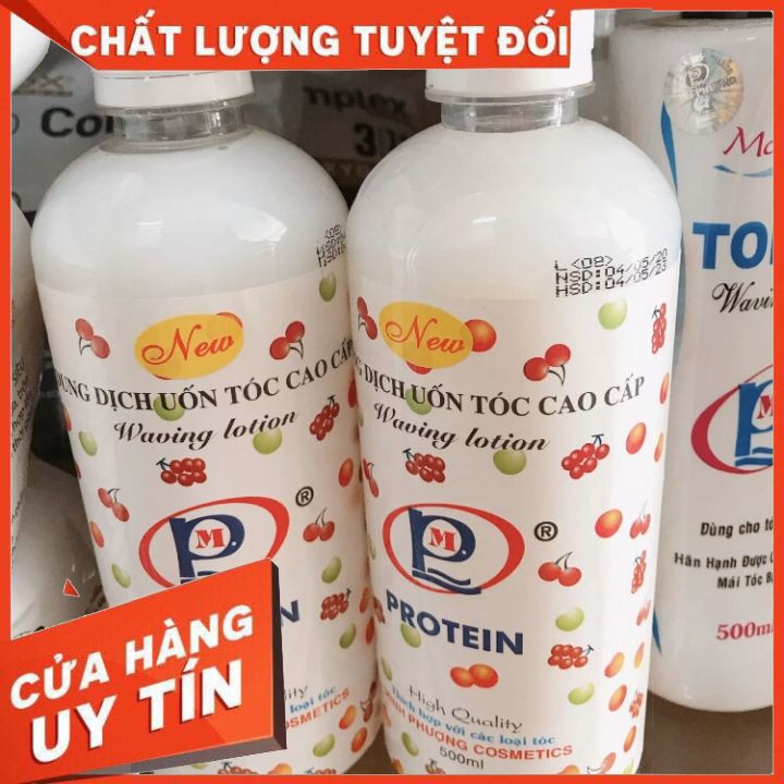 Thuốc uốn tóc lạnh Trái Cây 500ml Minh Phượng không dùng máy định hình nếp tóc , bảo vệ tóc không khô tóc  vào lon nhanh