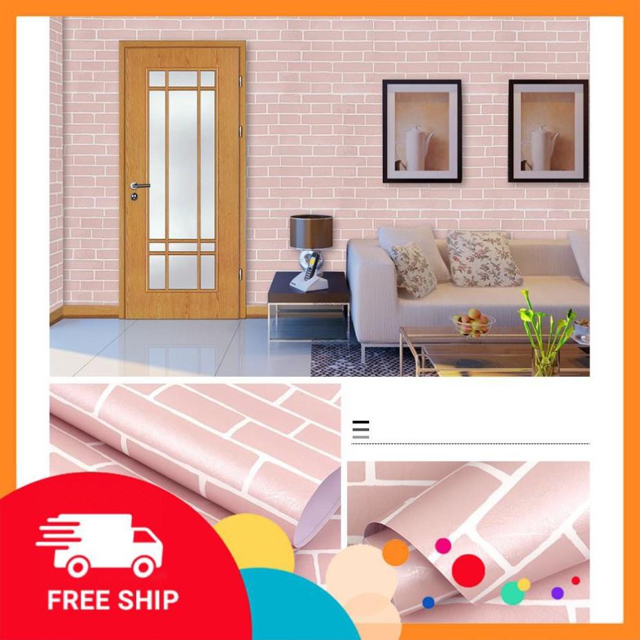 Giấy dán tường ⚡️𝗙𝗥𝗘𝗘𝗦𝗛𝗜𝗣 ⚡️Tranh dán tường loại 10m - phủ Vinyl chống ẩm, mốc - Giúp căn hộ sinh động hơn