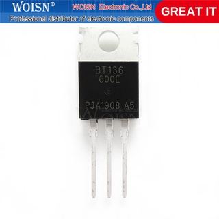 Bộ 10 Linh Kiện Điện Tử Bt136-600E Bt136 Bt136-600V 4a Triacs To-220