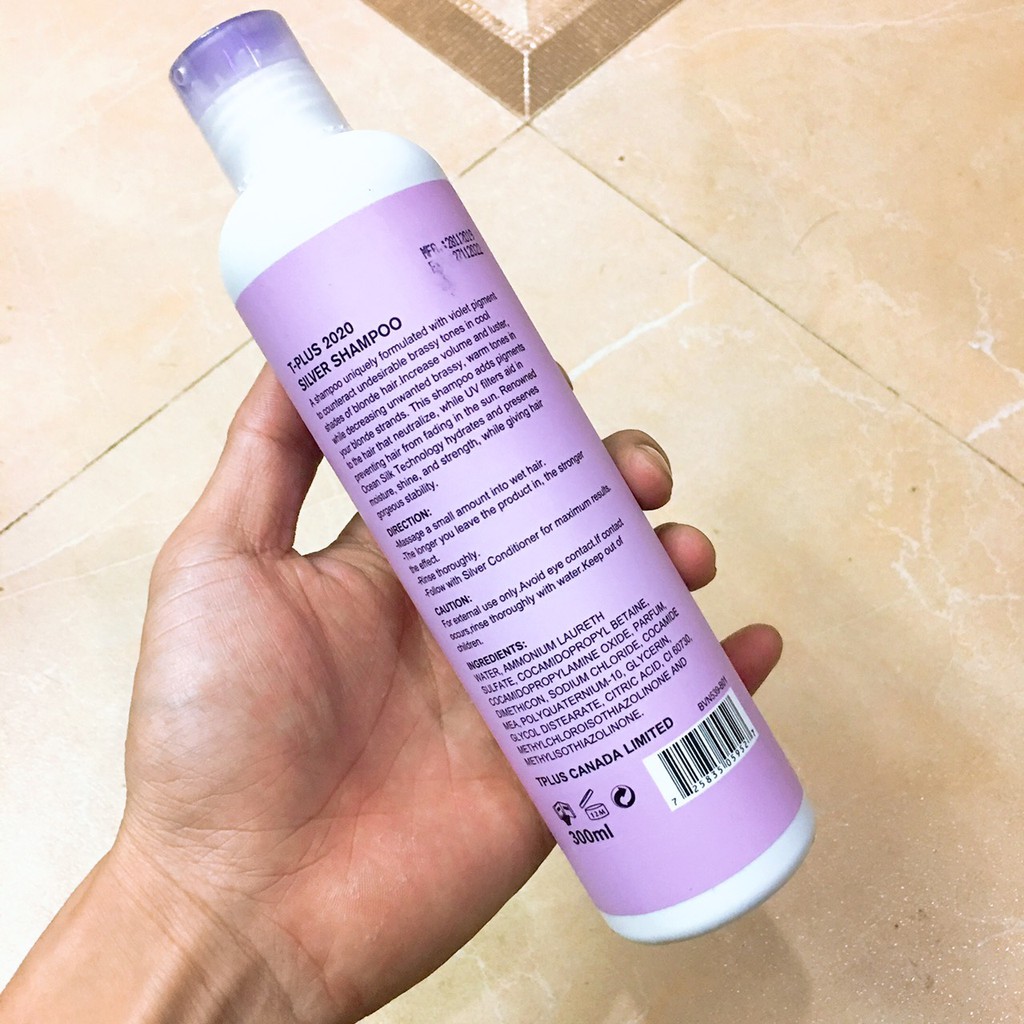 ✅[CHÍNH HÃNG] DẦU GỘI KHỬ VÀNG CHO TÓC TẨY SILVER SHAMPOO TPLUS 2021 KHÔNG GÂY HẠI TÓC