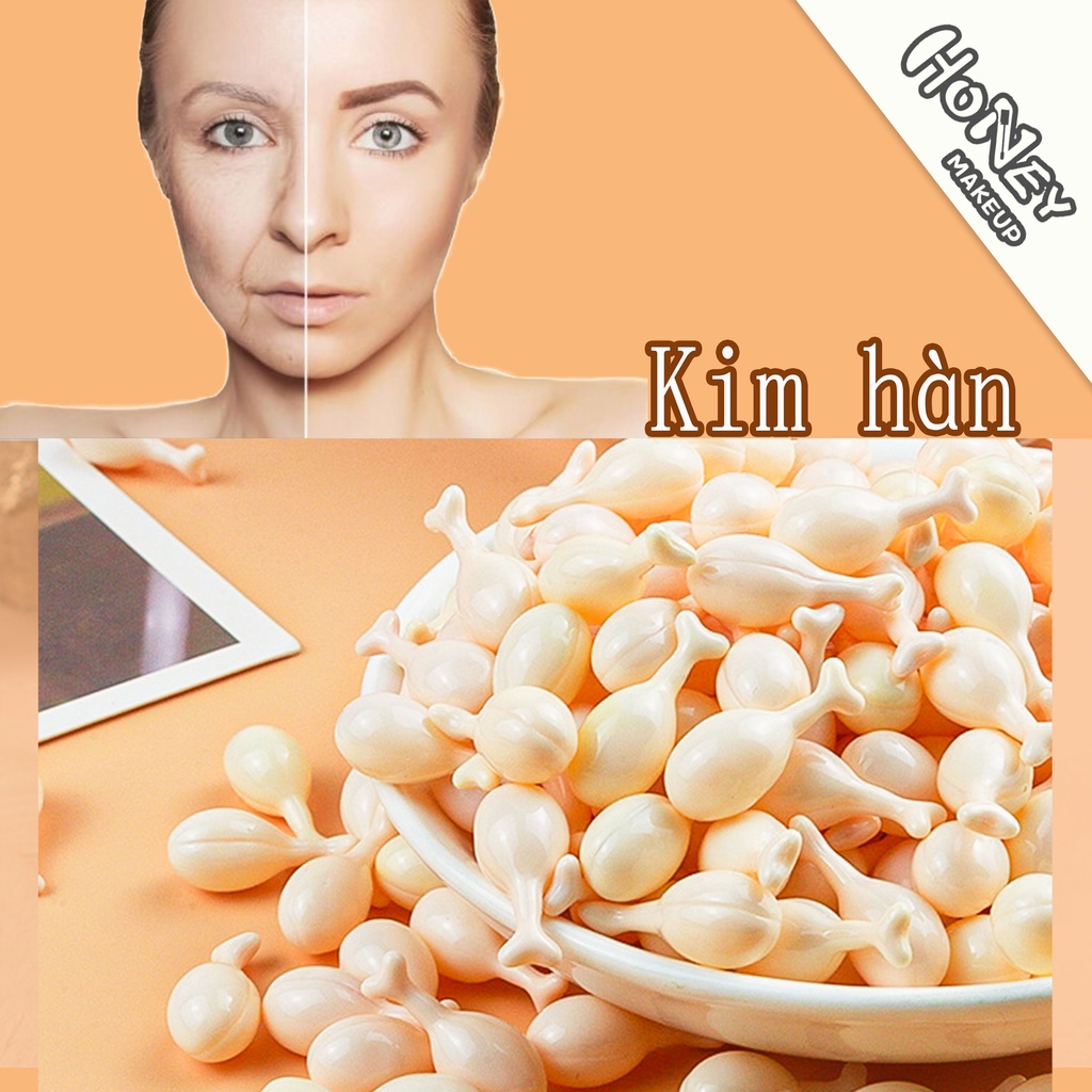 ?Honey Makeup? Collagen Mật Ong Dưỡng Ẩm Làm Săn Chắc Và Sáng Da Mặt 1 Viên
