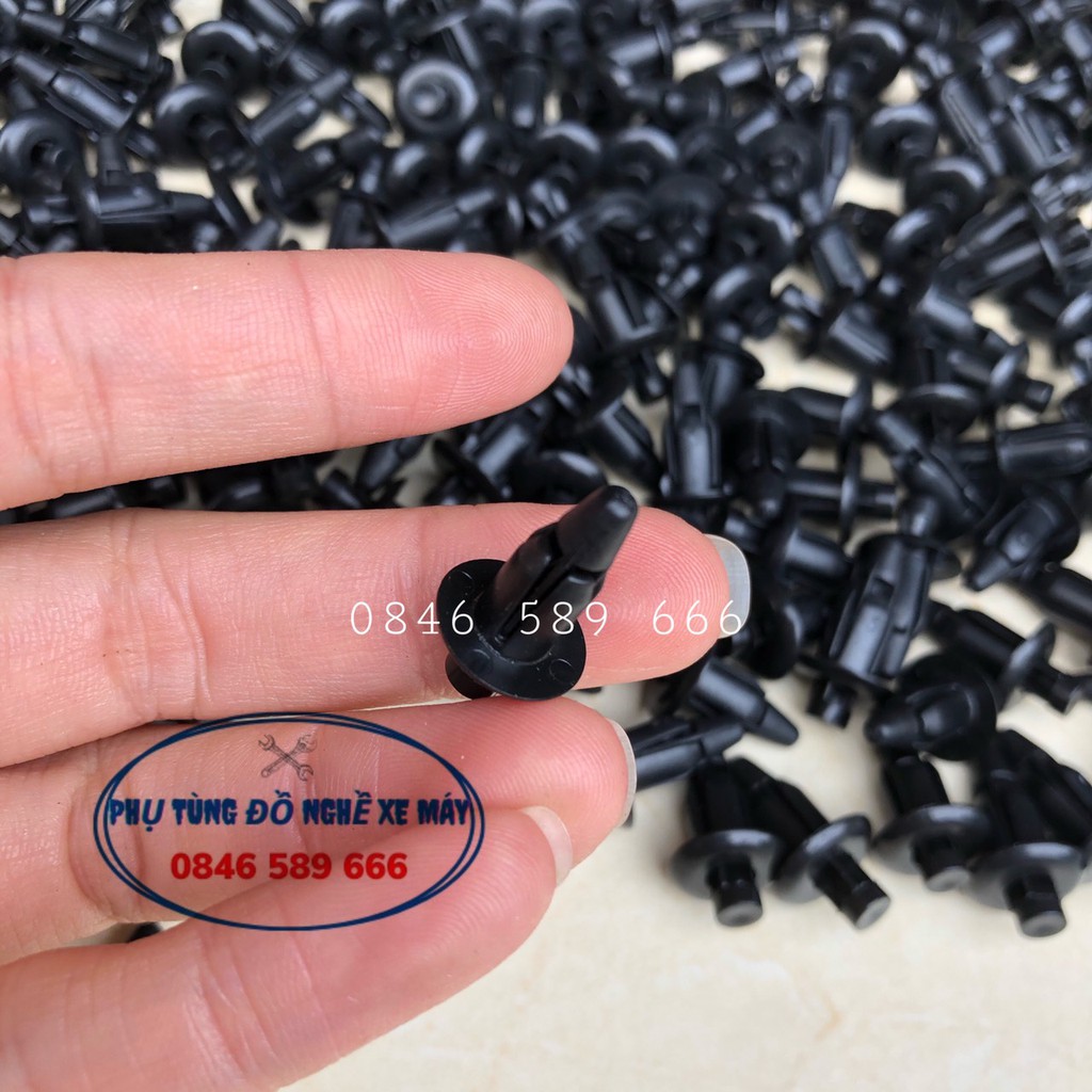 Ốc Bấm ,Chốt Nhựa  Nhỏ Dàn Áo Xe Máy Combo 100 Cái