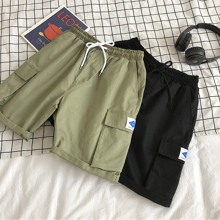 Quần Đùi Kaki Nam Nữ Túi Hộp Unisex- Rew2021 - Quần Short Túi Hộp Dây Rút, Chất Liệu Vải Kaki Dày Dặn Form Chuẩn