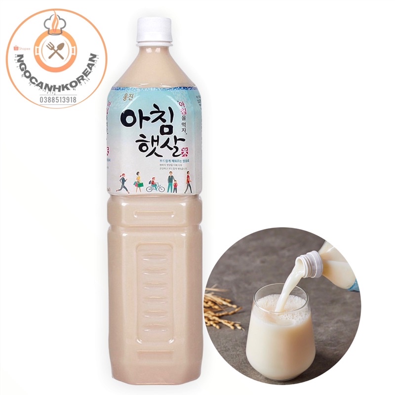 Nước Gạo Rang Hàn Quốc 1,5l Morning Rice