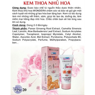 Kem thoa nhũ hoa Wondera