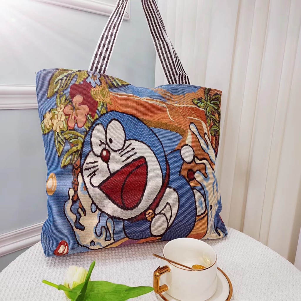 Túi tote vải canvas cute đựng đồ đi học mềm đẹp giá rẻ thời trang TX12