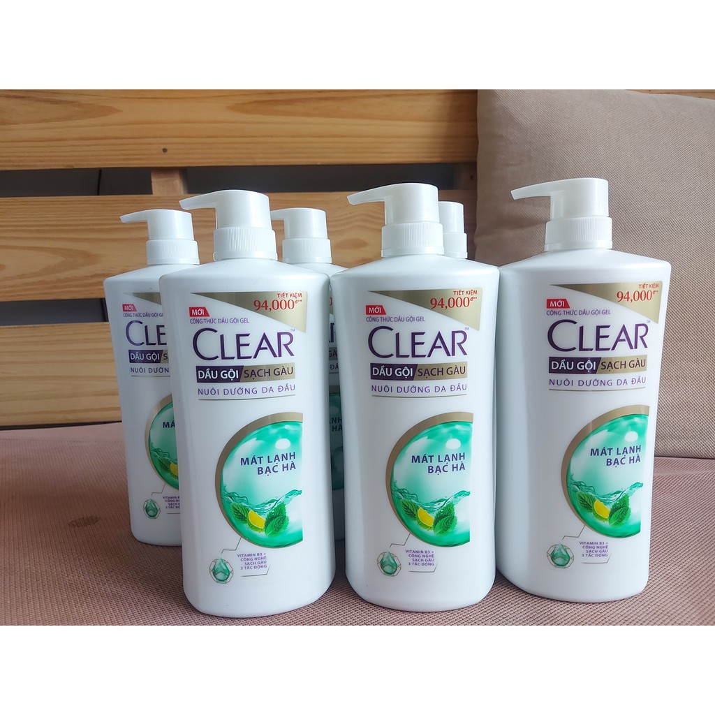 Dầu gội Clear Bạc Hà 900g