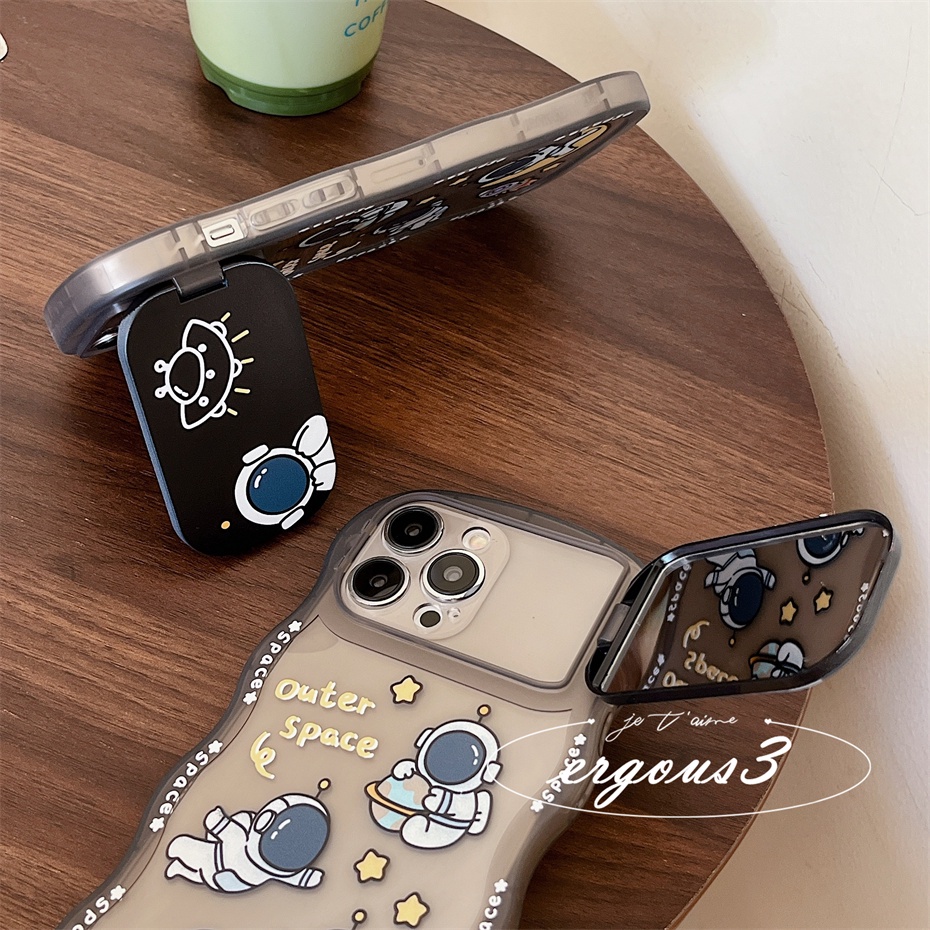 Ốp Điện Thoại Mềm Họa Tiết Phi Hành Gia Sáng Tạo Cho iPhone 14 13 12 11 Pro Max X XR Xs Max