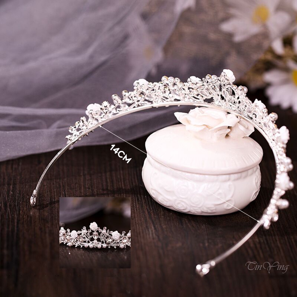 GETNOIVAS Cài Tóc Hình Vương Miện Đính Đá Thời Trang Cho Nữ
