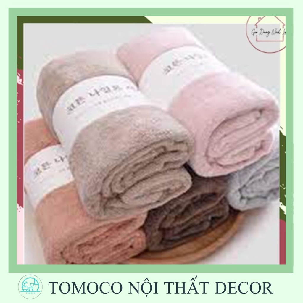 Xả sốc 3 ngày khăn tắm lông cừu xuất hàn size lớn 70x140 siêu mềm hàng loại 1 -TONY BON